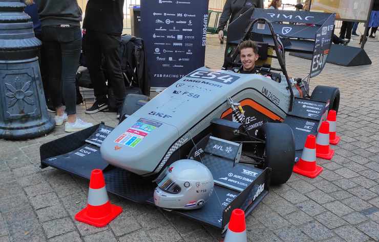 voiture de course électrique de l'université de Zagreb
