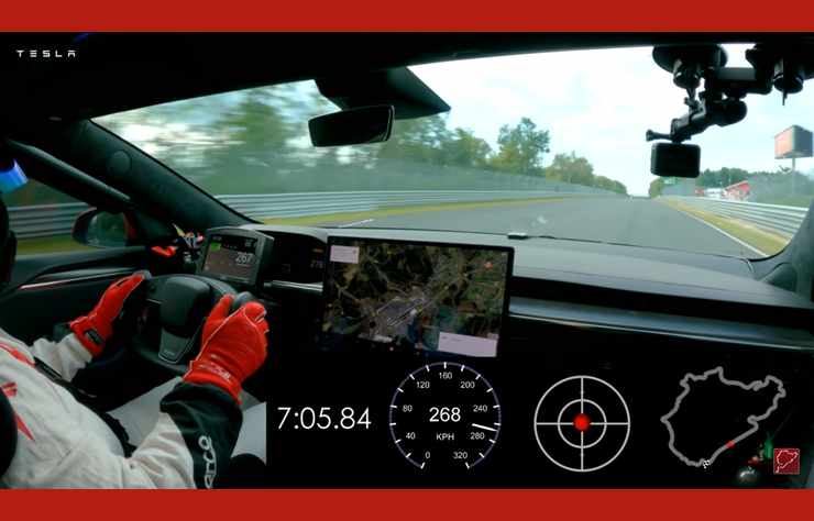 Officiel : la Tesla Plaid a battu la Porsche Taycan au Nürburgring