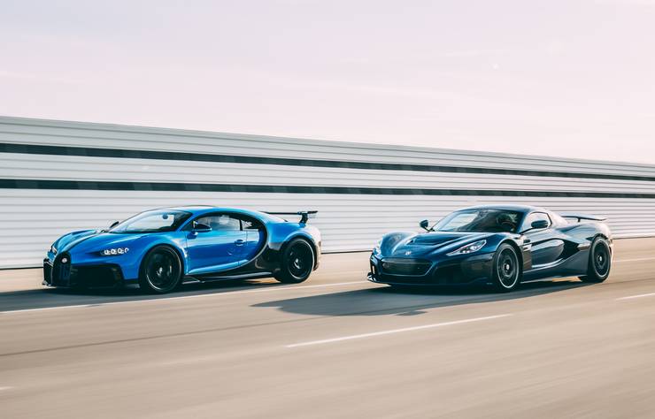 Bugatti avec Rimac