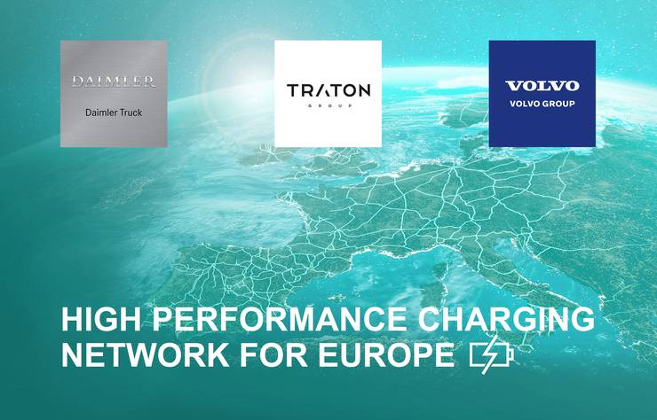 Mercedes, Traton et Volvo vont construire un réseau européen de bornes de recharge pour les poids lourds