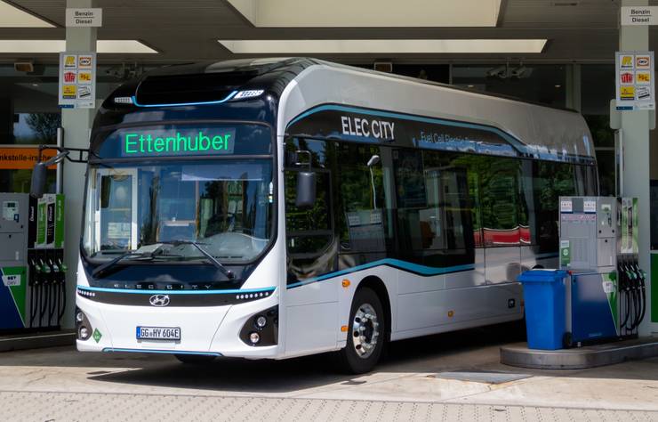 Autobus à hydrogène Hyundai en Bavière