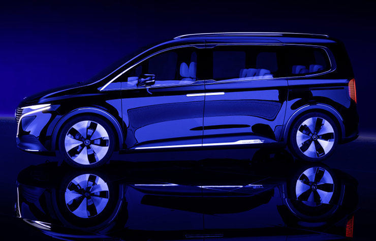concept Mercedes EQT, le classe T électrique