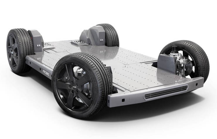 Plateforme skateboard de Ree Automotive