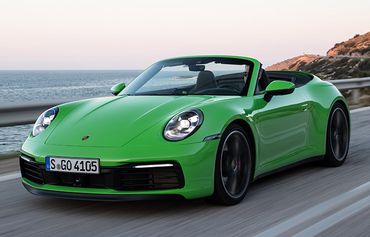 Porsche 911 verte