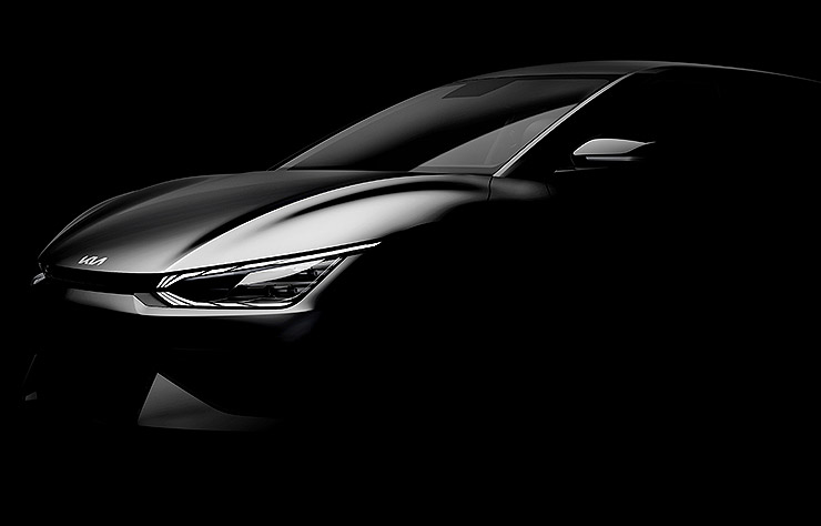 Teaser voiture électrique Kia EV6