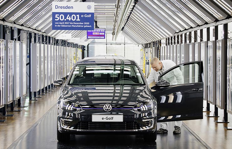 La dernière Volkswagen e-Golf