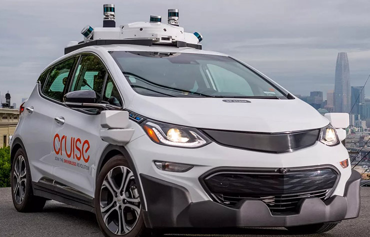Chevrolet Bolt électrique autonome Cruise à San Francisco
