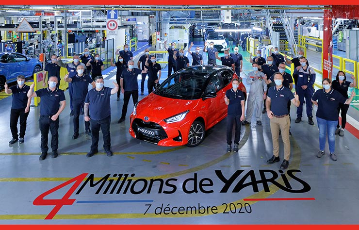 Toyota Yaris, 4 millions d'exemplaires construits en France