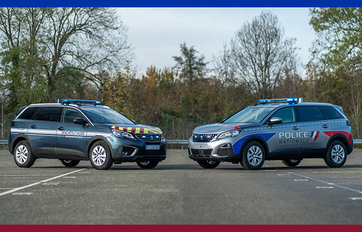 Peugeot 5008 d ela police et de la gendarmerie