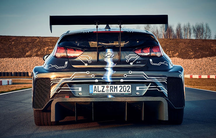 Voiture électrique de compétition Hyundai RM20e