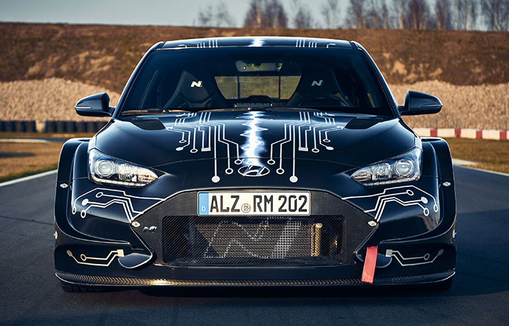 Voiture électrique de compétition Hyundai RM20e