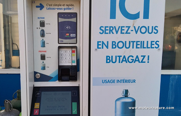 Station de vente de bouteilles de gaz Butagaz