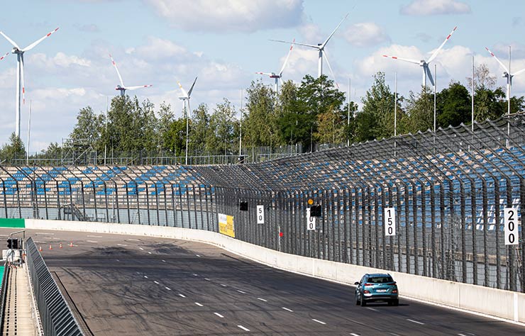 Hyundai Kona EV de record au Lausitzring