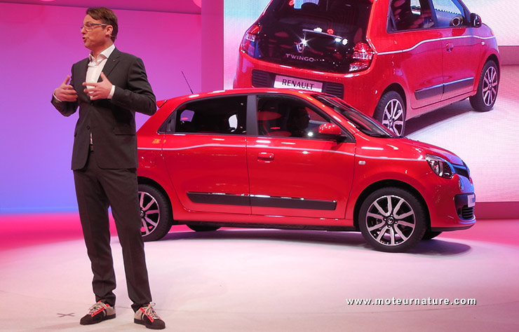 Présentation de la Renault Twingo au salon de Genève en 2014