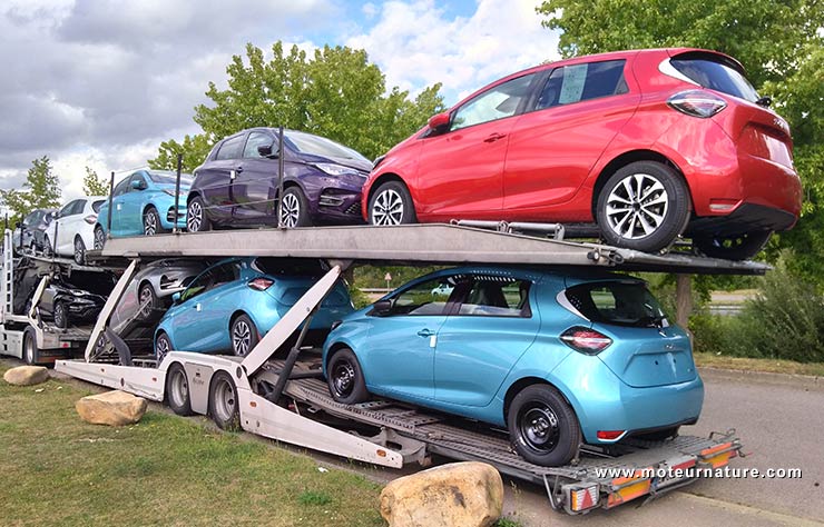 Camion de Renault Zoé électrique