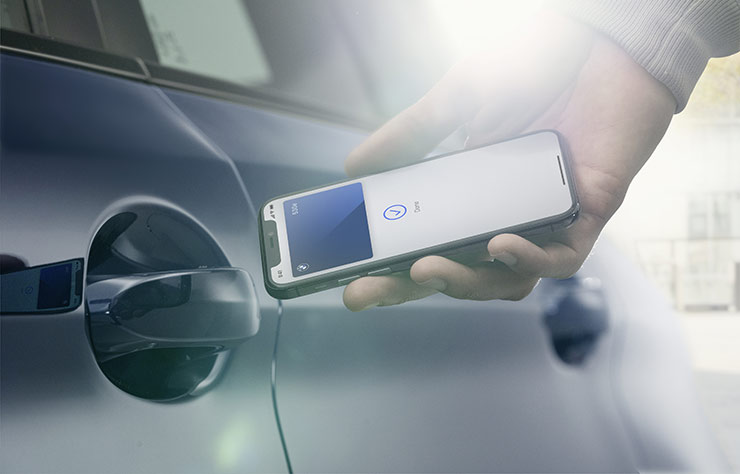 La clé dans le smartphone chez BMW