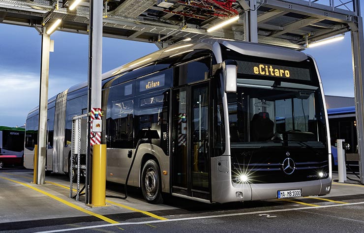 Autobus Mercedes eCitaro articulé