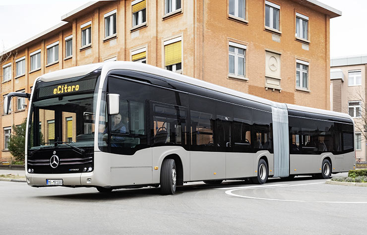 Autobus Mercedes eCitaro articulé