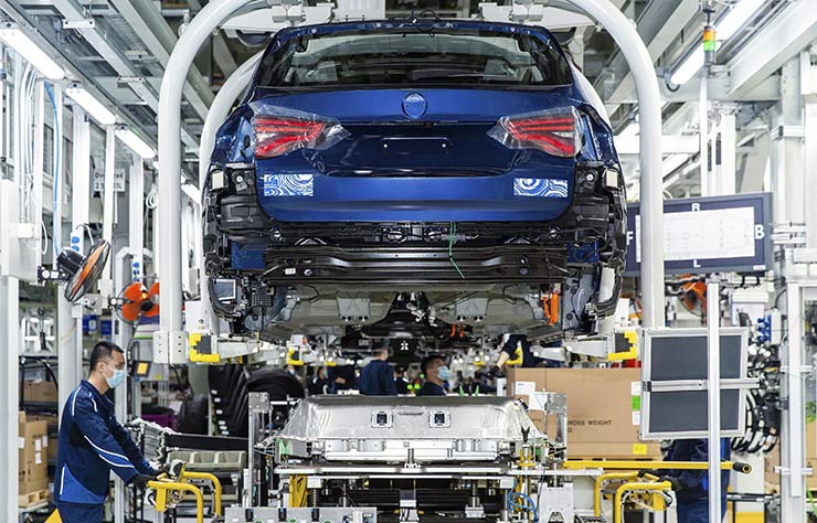 Usine de BMW iX3 en Chine