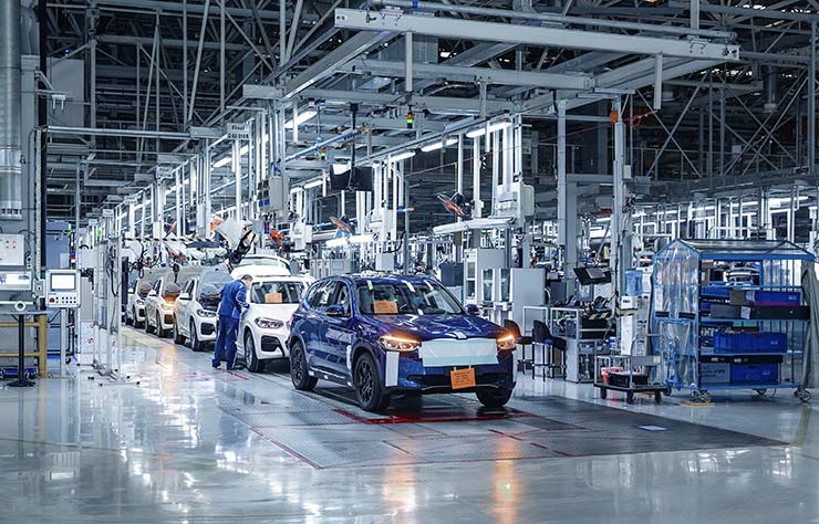 Usine de BMW iX3 en Chine