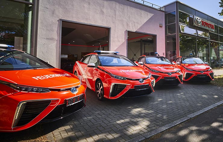 Toyota Mirai à hydrogène des pompiers de Berlin