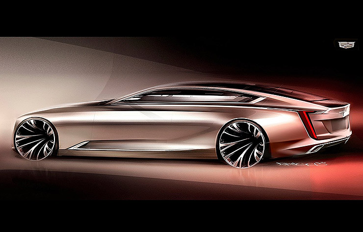 esquisse du concept Cadillac Escala
