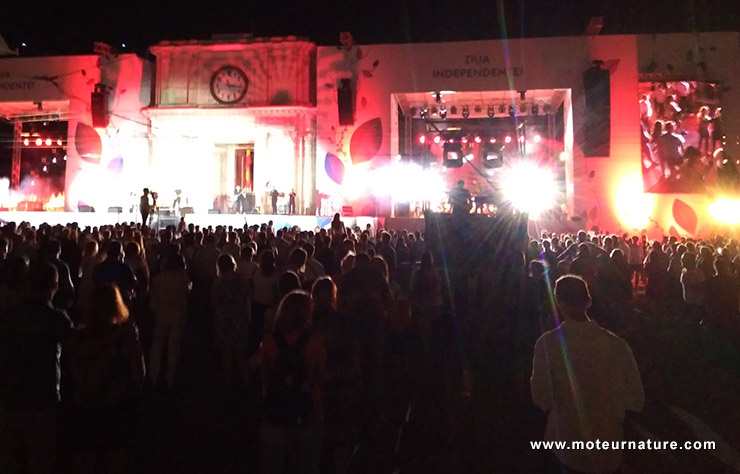 Fête de l'indépendance à Chisinau en Moldavie