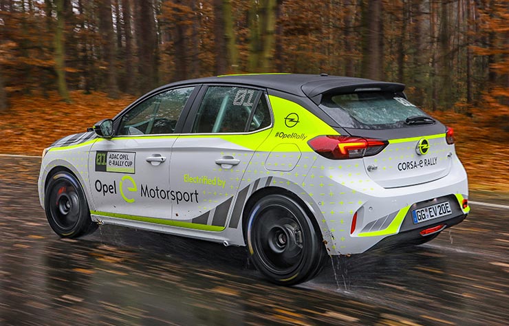 Opel e-Corsa pour le championnat ADAC Opel e-Rallye Cup