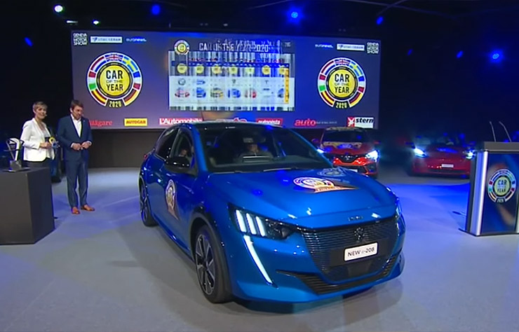 La Peugeot 208 voiture de l'année 2020