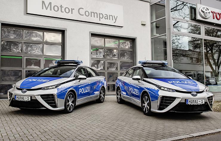 Toyota Mirai de la police de Berlin