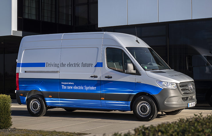Fourgon Mercedes eSprinter électrique