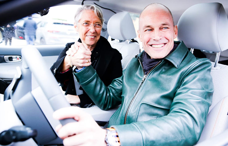 Bertrand Piccard et la Hyundai Nexo à hydrogène