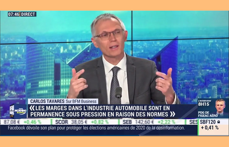 Carlos Tavares sur BFMTV