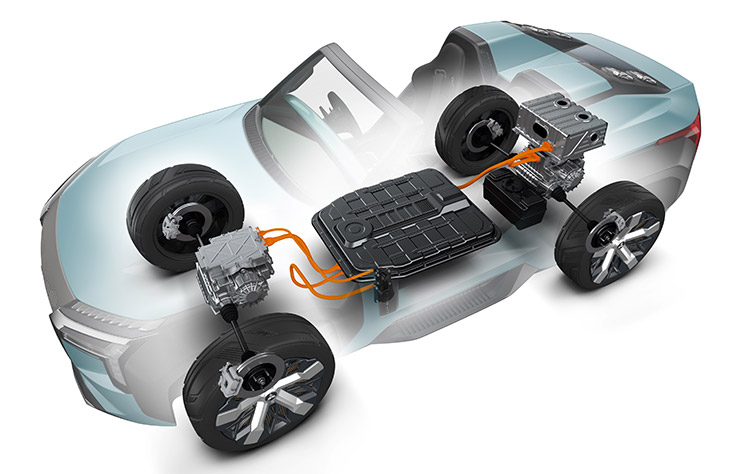 Mitsubishi MI-TECH Concept électrique avec turbine prolongatrice d'autonomie