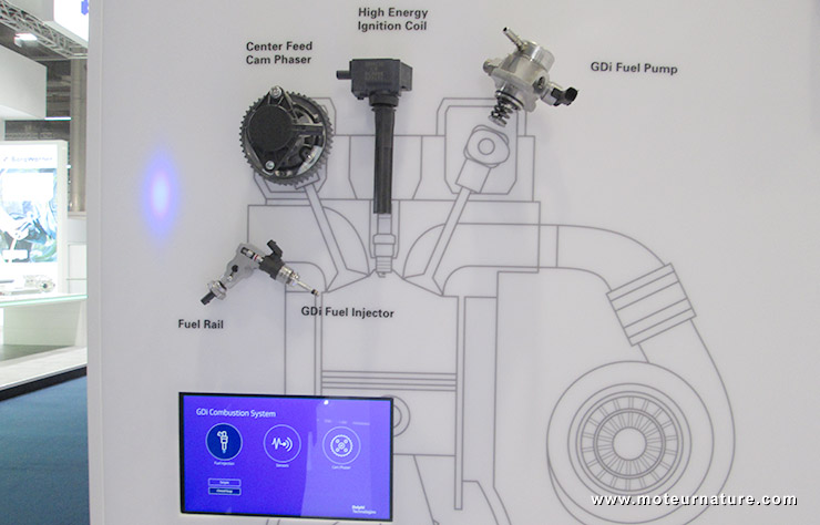 Injection directe à 500 bars sur moteur essence de Delphi