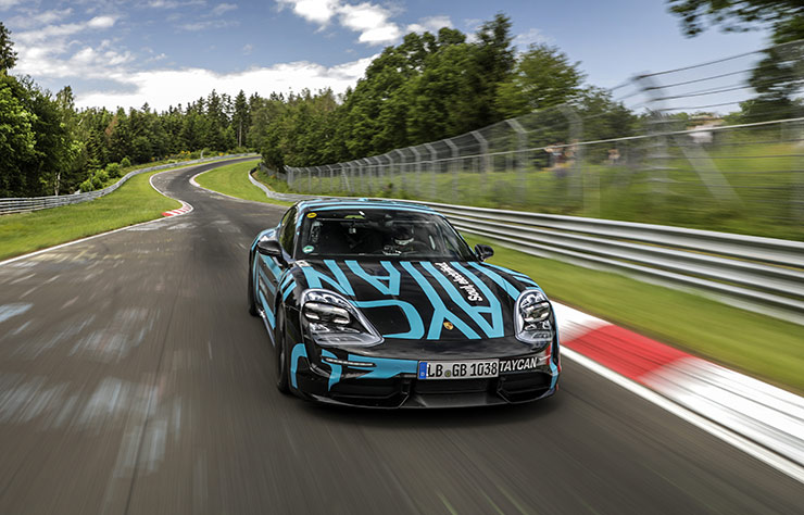 Porsche Taycan électrique