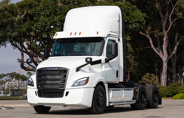 Poids lourd électrique Freightliner Cascadia