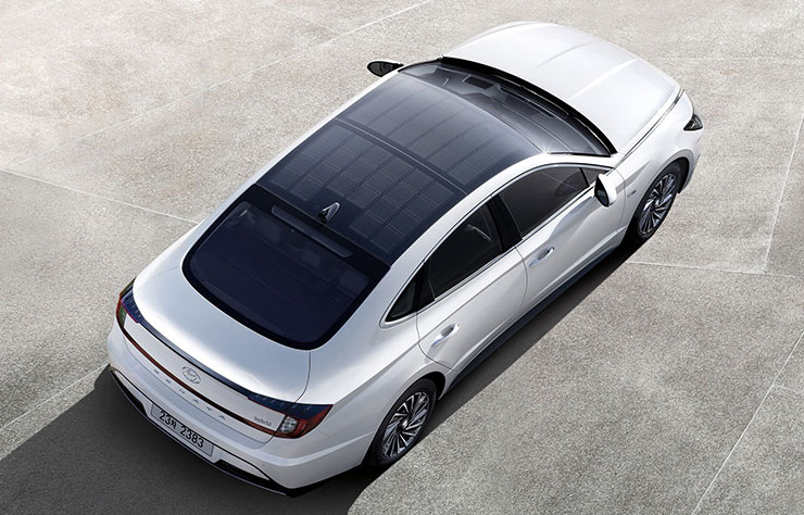 Hyundai Sonata hybride à toit solaire