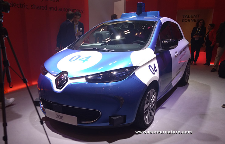 Prototype de Renault Zoé autonome