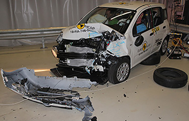 Fiat Panda testée par l'EuroNCAP