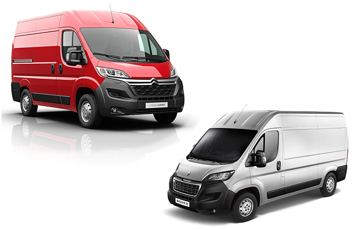 Fourgons Citroen Jumper et Peugeot Boxer