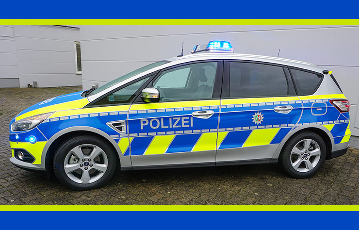 Ford S-Max diesel EcoBlue de la police allemande