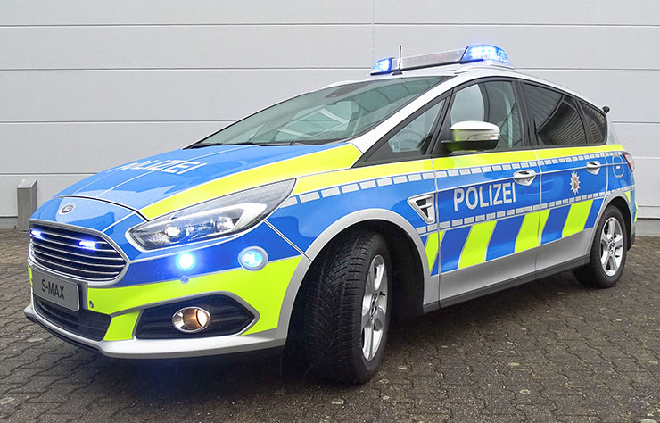 Ford S-Max diesel EcoBlue de la police allemande