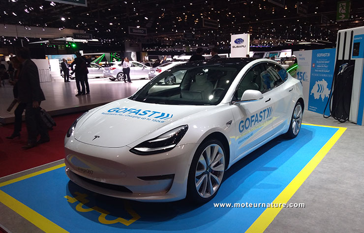 Tesla Model 3 à Genève chez GOFAST