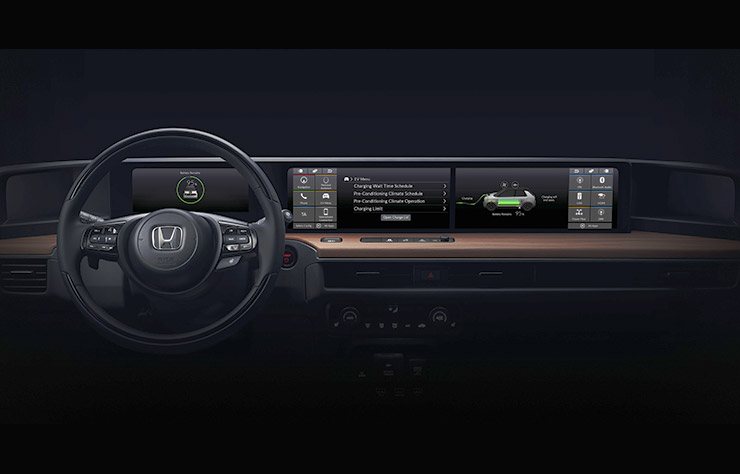 Tableau de bord future Honda électrique