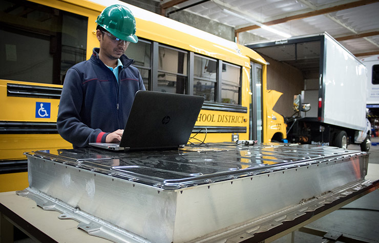 Véhicule électrique Motiv avec batterie de BMW