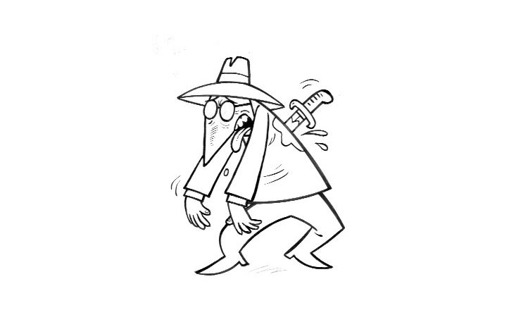 Poignardé dans le dos