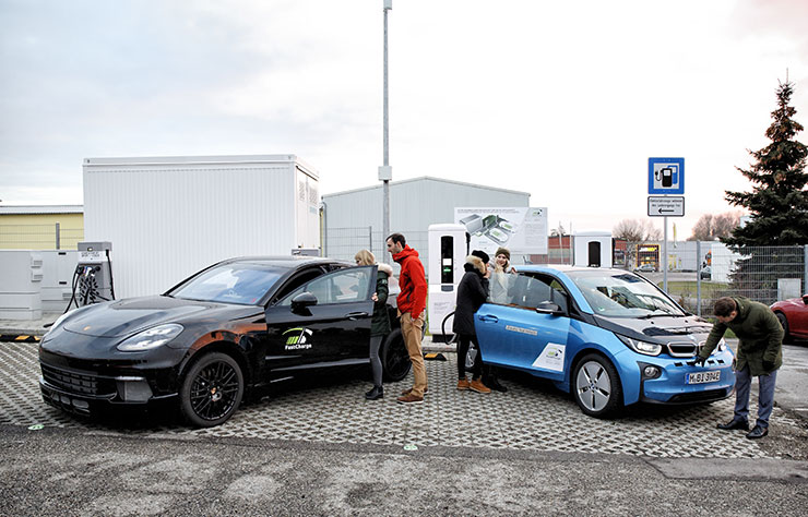 Bornes de recharge ultra-rapide de Allego par BMW et Porsche