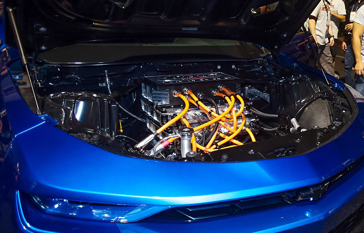Prototype Chevrolet Camaro COPO électrique pour le drag