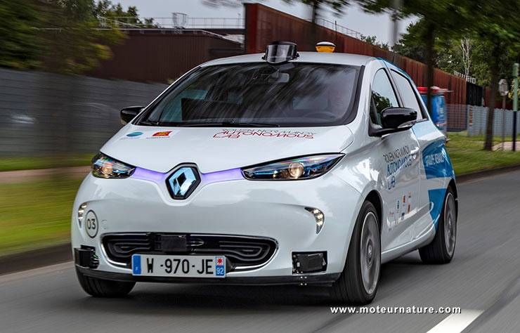Renault Zoé autonome à Rouen